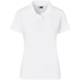 Ladies Prima Stretch Golf Shirt White Front